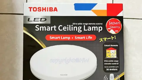 【TOSHIBA和日吸頂燈開箱安裝】三步驟DIY輕鬆搞定